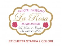 Etichette adesive per articoli da regalo e casalinghi (mm 49X36)   (cod.16L )